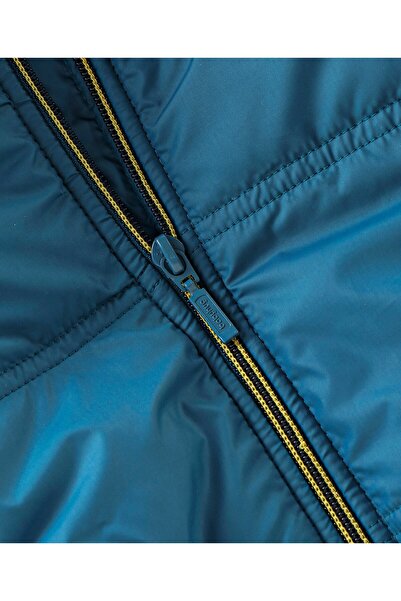 Babyhug Babyhug Full Sleeves Hooded & Padded Jacket Solid- Teal