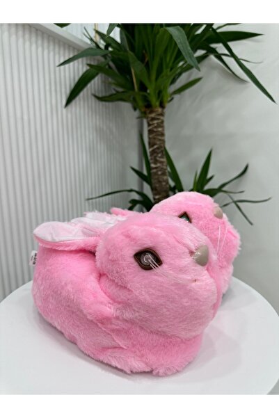 Klay Shoes Tavşan Figürlü Peluş Unisex Ev Pandufu