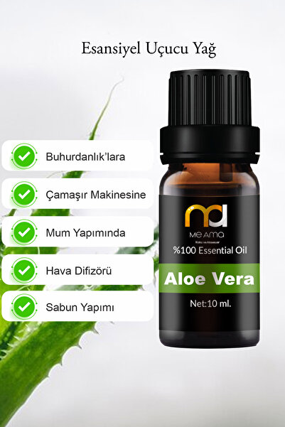 Me Ama Aloe Vera Kokulu Esansiyel Uçucu Koku Yağı Buhurdanlık Yağı Difüzör Es...