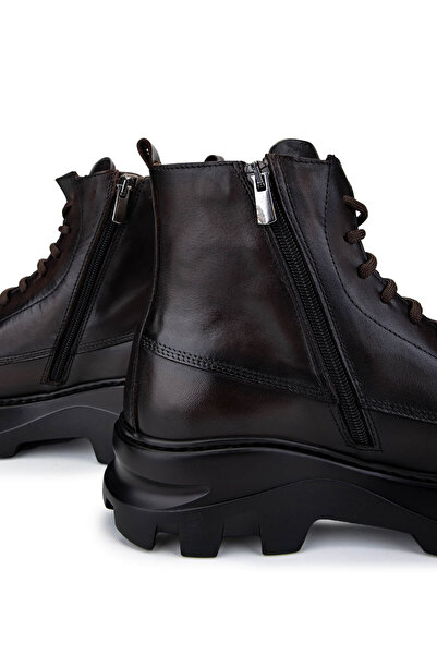 Tamer Tanca Erkek Hakiki Deri Kahverengi Casual Bot