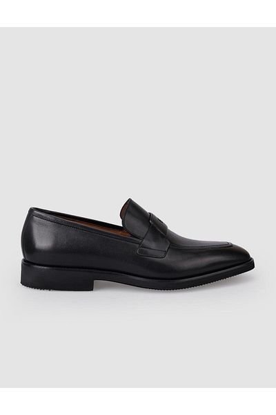 Cabani 100% Genuine Leather Black Men's Classic Shoes