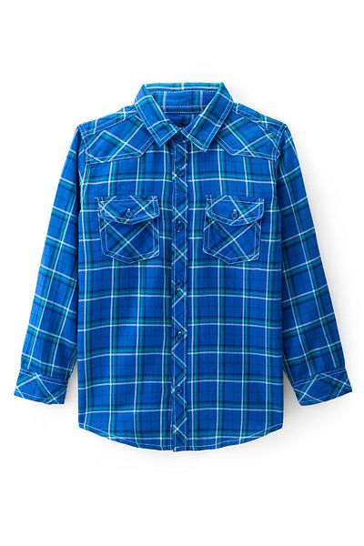 Pine kids Pine Kids Cotton Full Sleeves Checks Shirts - Blue