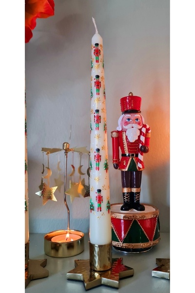 Hatice sakallı design 1 Adet kurşun asker figürlü şamdan mumu  en boyama şamd...