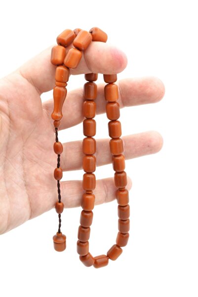 Murty99 Orange Fiber Rosary - System, Large Size, Barrel Cut
