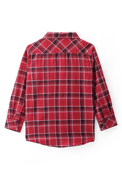 Pine kids Pine Kids Cotton Full Sleeves Checks Shirts - Red