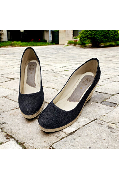 GokceKundura06 Жіночі солом'яні туфлі-відерця 8 см