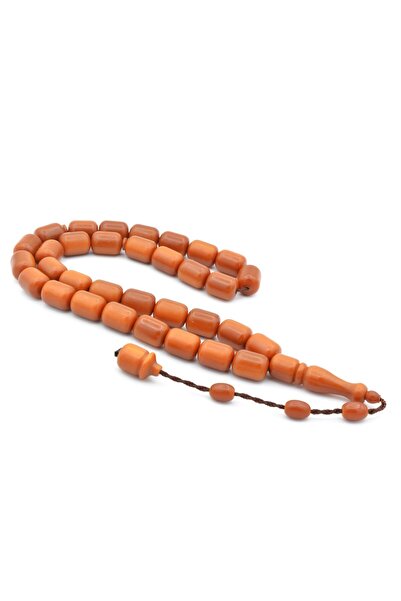 Murty99 Orange Fiber Rosary - System, Large Size, Barrel Cut