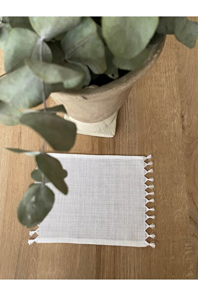 tubaatasarim Açık Bej Püsküllü Sunum Peçetesi 24*17