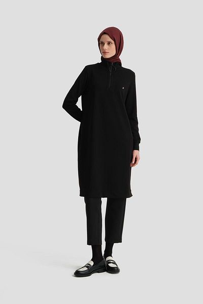 Armine Black Sweat Tunic - Ortd412 Model