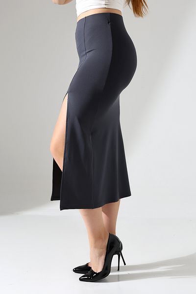 Gugus Fusta cu fantă de 82 cm / Fusta creion / Fusta lungă cu fantă