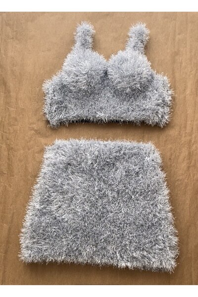 scyllastore Stardust Silver Спеціальний дизайн Срібний бюстгальтер і спідниця