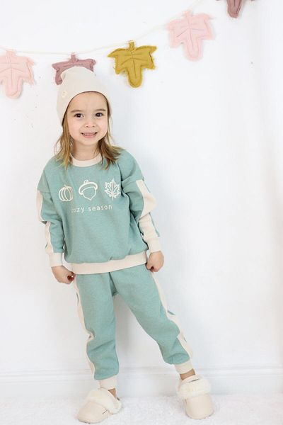 MiaBaby Cozy Embroidery Printed 3 Piece Set