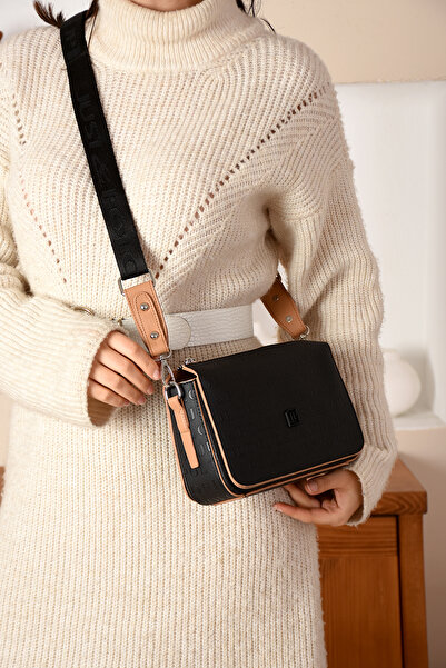 Just Polo حقيبة كروس نسائية باللون الأسود