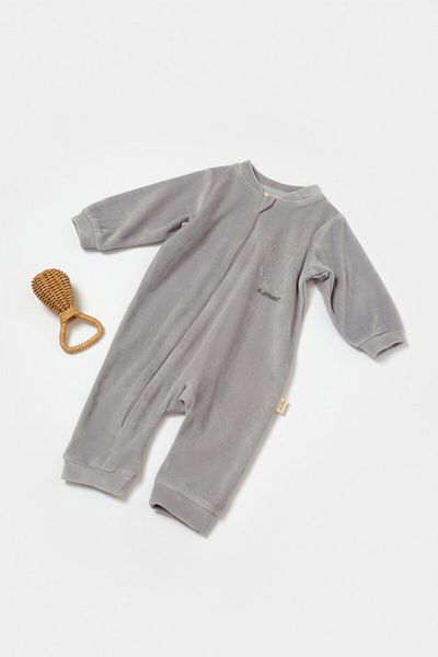 BabyCosy Salopeta Elefant Cu Maneca Lunga Gri,