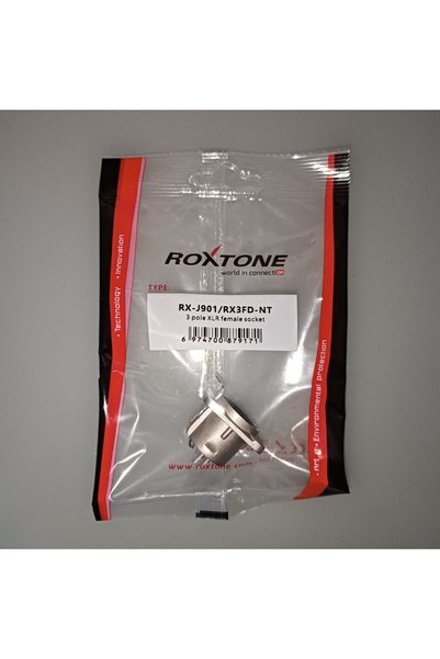 Roxtone RX-J901 XLR 3 Pin Dişi Jak Şase 10 Adet