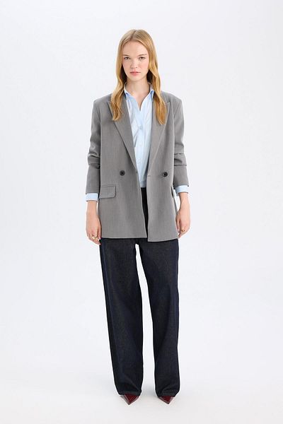 DeFacto Oversize Wide Fit Blazer Jacket