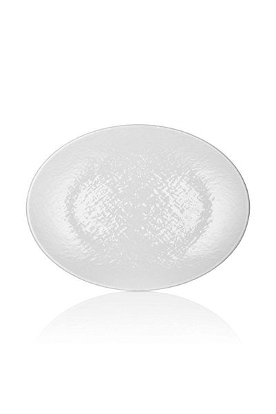 Külsan Melamine serving oval plate, size 49 cm white color