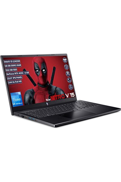 ACER Nitro V 15 Intel Core I5 13420H 16 GB 512 GB SSD Rtx 4050 6 GB Freedos 15.6" Fhd IPS NH.QNBEY.001-16