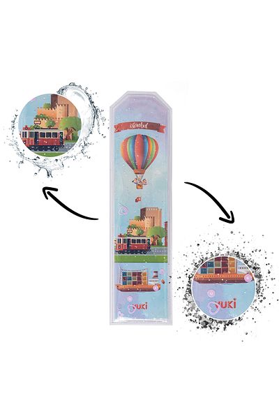 VUKİ Βιβλιοδείκτης Istanbul με μοτίβο Glittery Water