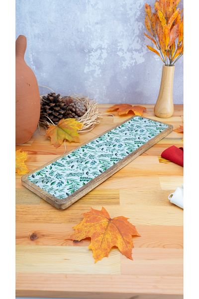 Bambum Leaf Colored Kangaroo Rectangular Tray