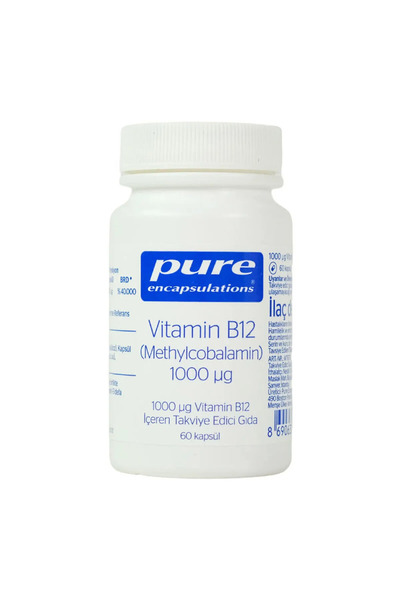 Pure Encapsulations Vitamin B12 1000 Mcg 60 Capsules