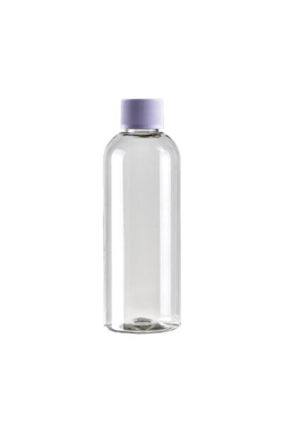 Güvenç Ambalaj 100 Adet - 200ml Plastik Şeffaf Oval Boyunlu Şişe, Boş Düz Bey...