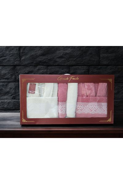 Minteks Nova 6-Piece Family Bathrobe Set