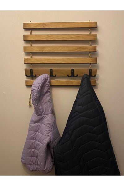 Apak Ahşap Dekorasyon Dekoratif Duvar, Çocuk Odası, Kapı Arkası, Hol için Askılık