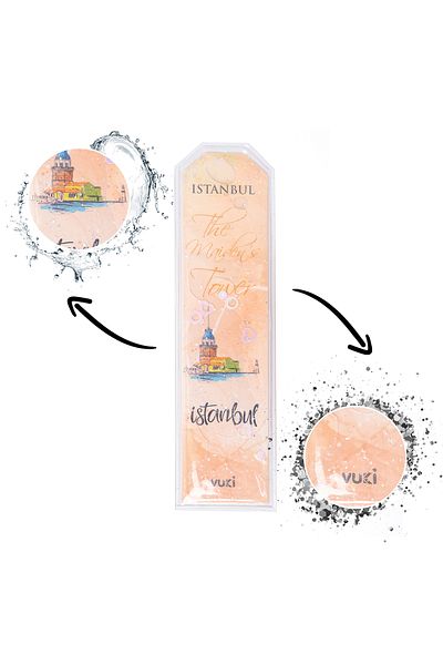 VUKİ Βιβλιοδείκτης Istanbul με μοτίβο Glittery Water
