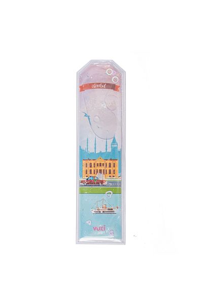 VUKİ Βιβλιοδείκτης Istanbul με μοτίβο Glittery Water
