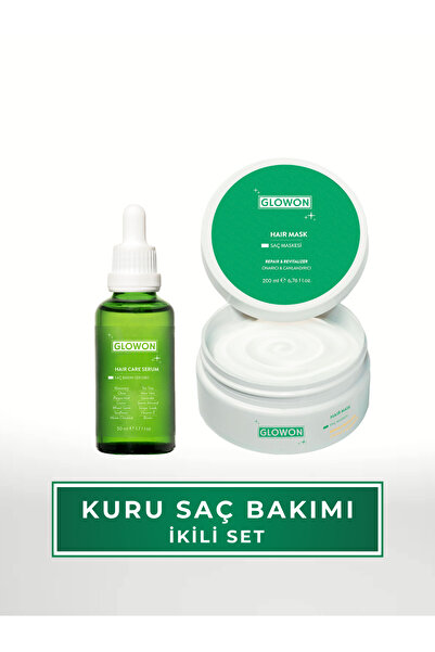 GLOWON KURU SAÇ BAKIM 2'Lİ SET