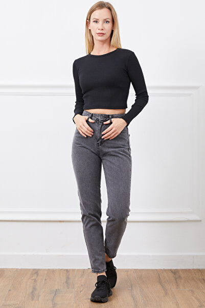 DPARİS Corded Crew Neck Crop Body