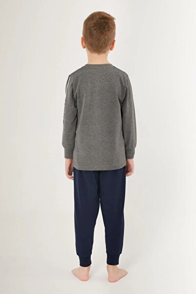 U.S. Polo Assn. Erkek Çocuk Gri Manşetli Uzun Kollu Eşofman Takım