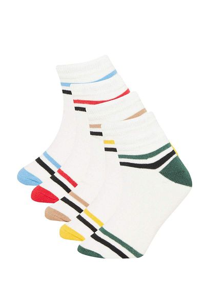 DeFacto 5-teilige Baumwoll-Booties-Socken für Jungen C8008a8ns