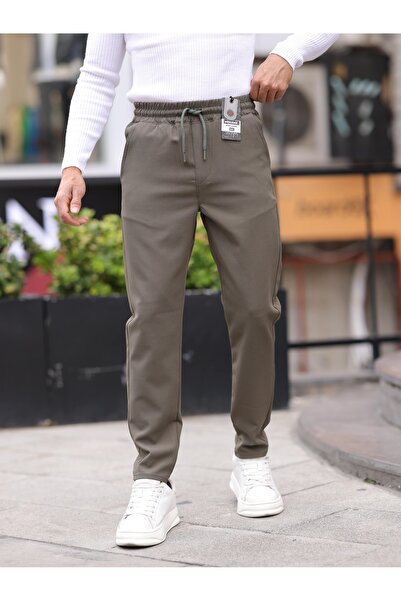 WKM Ανδρικό παντελόνι Jogger Fit Casual Jean Double Fabric