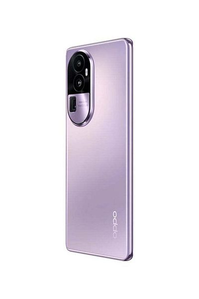 OPPO رينو 10 برو+ ثنائي الشريحة باللون الأرجواني اللامع وذاكرة وصول عشوائي سعة 12 جيجابايت وذاكرة داخلية سعة 256 جيجابايت وشبكة الجيل الخامس