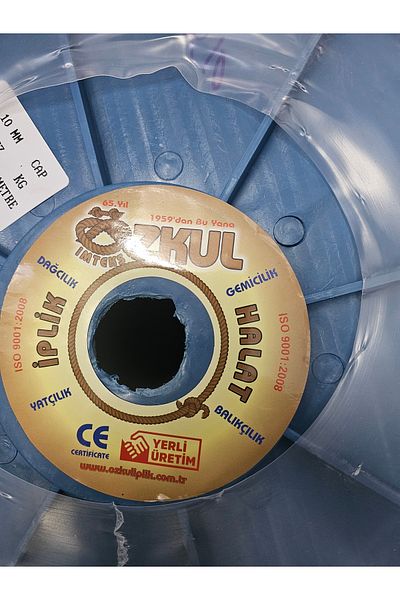 ÖZKUL HALAT 10 mm 10 Meters Polyester Iskota Rope Binding Rope