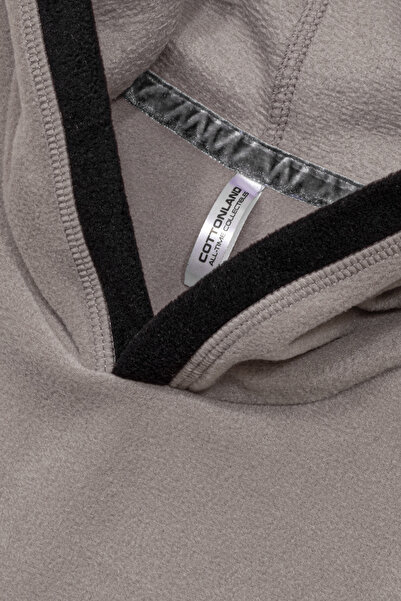 Cottonland Morena Women's Fleece Fleece Hooded Sweatshirt - Medium Thick, Ribbed Vizon