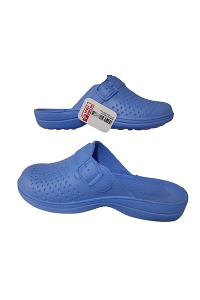 GEZER Ge0358-10 Men's Blue Dotted Indoor Bathroom Slippers