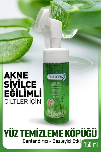 Blue Ocean Aloe Vera Facial Cleansing Foam