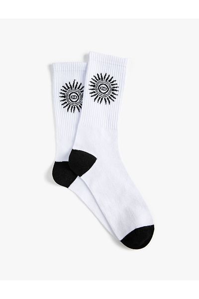 Koton Socket Socks Ethnic Embroidered