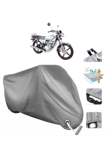 AutoEN Kuba Cg 100 Km125-6 Vınleks Motor Brandası Arka Çanta Uyumlu Lüks Kalite