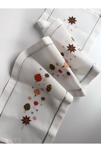 Miltonia Christmas New Year Etamine Runner - Custom Workmanship Handmade