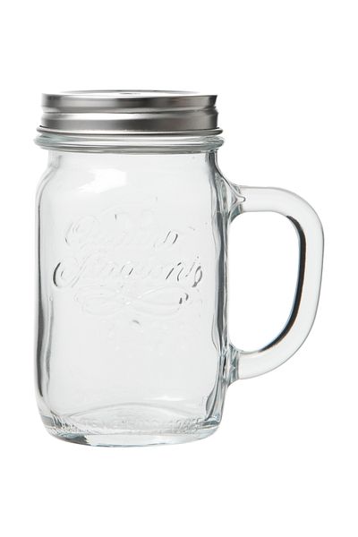 Mudo Concept Bormioli Rocco Quattro Silver Mug with Lid