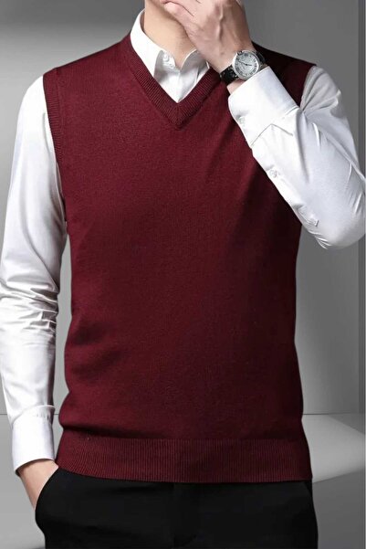 Mood Agenda Men's V-Neck Knitwear Non-Pilling Sweater Men's Slim Fit Sweater