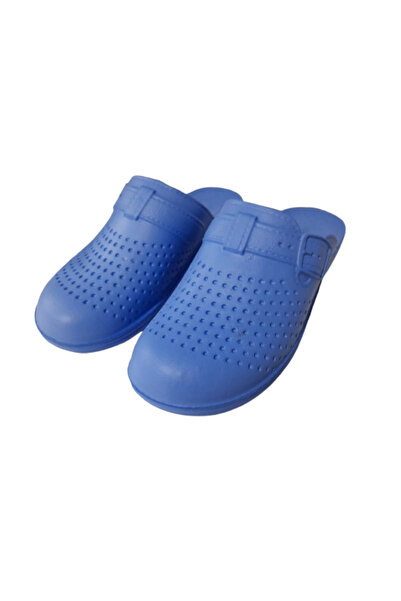 GEZER Ge0358-10 Erkek Mavi Noktalı Kapalı Banyo Terliği