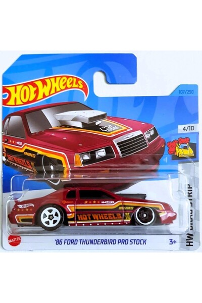 HOT WHEELS Tekli Arabalar HW DRAG STRIP 4/10 '86 FORD THUNDERBIRD PRO STROCK ...