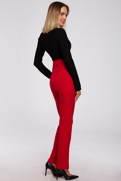 Made of Emotion High-waisted trousers with decorative snap buttons