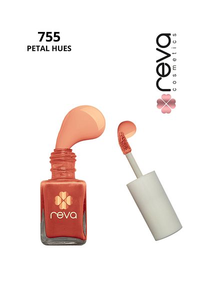 REVA Coral Lip & Cheek Tint-Lip & Cheek Tint Petal Hues No:755 10 ml