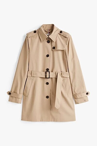 Tommy Hilfiger Γυναικεία Καμπαρντίνα WW0WW24966 Μπεζ